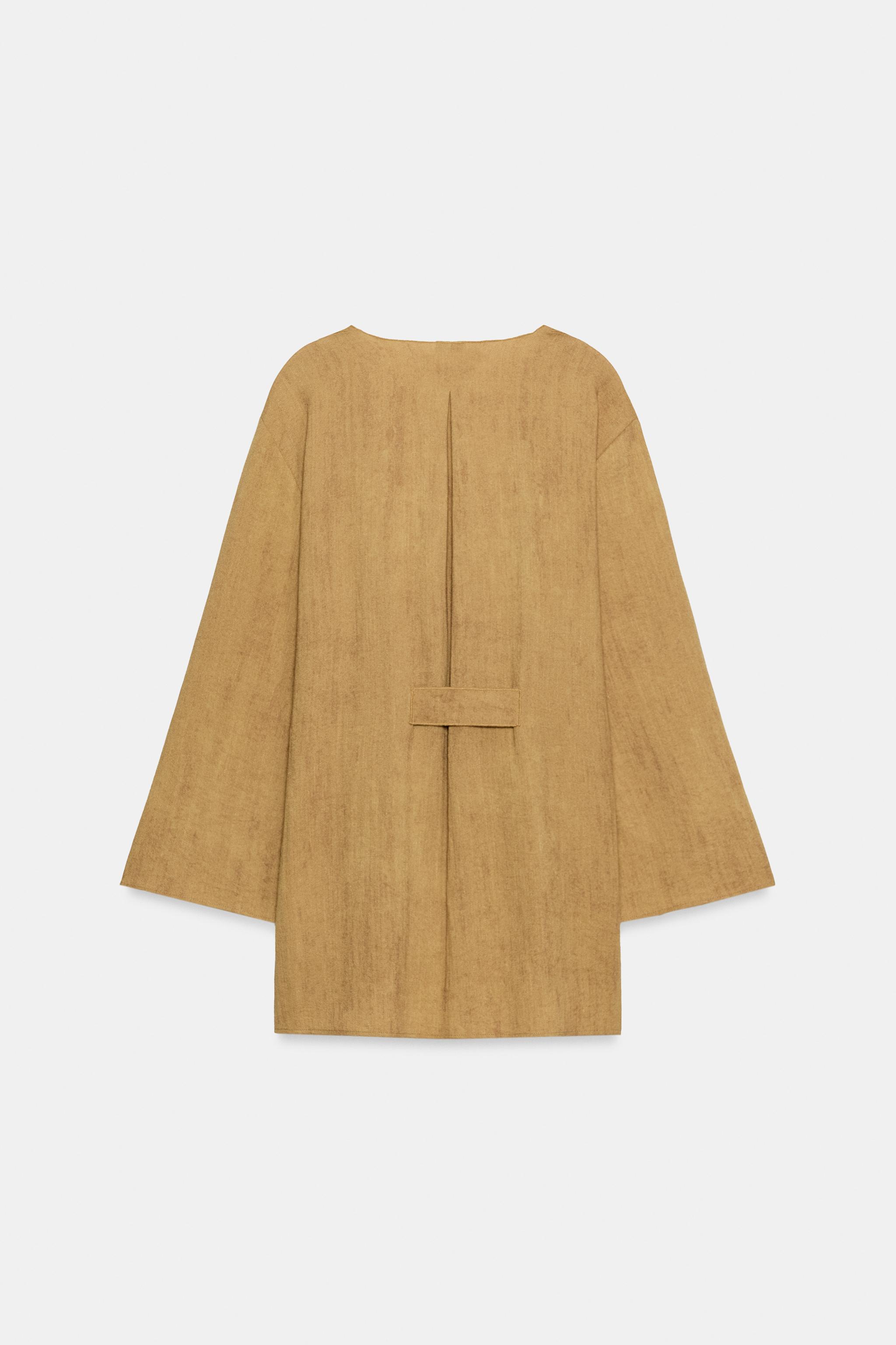 TIE-FRONT WRAP JACKET
